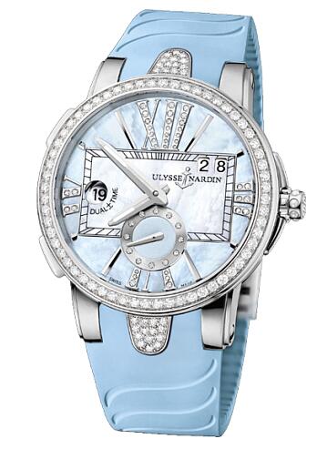 Review Fake Ulysse Nardin Dual Time 243-10B-3C / 393 women's watches - Click Image to Close